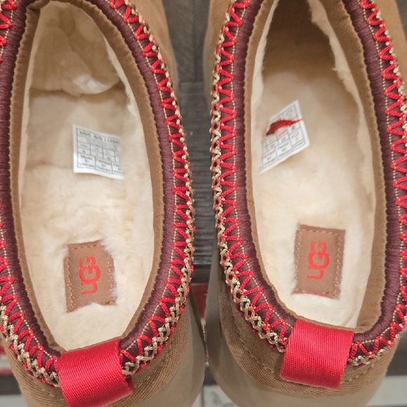 UGG Tan Suede Slip-On Loafers - Picture 4 of 10